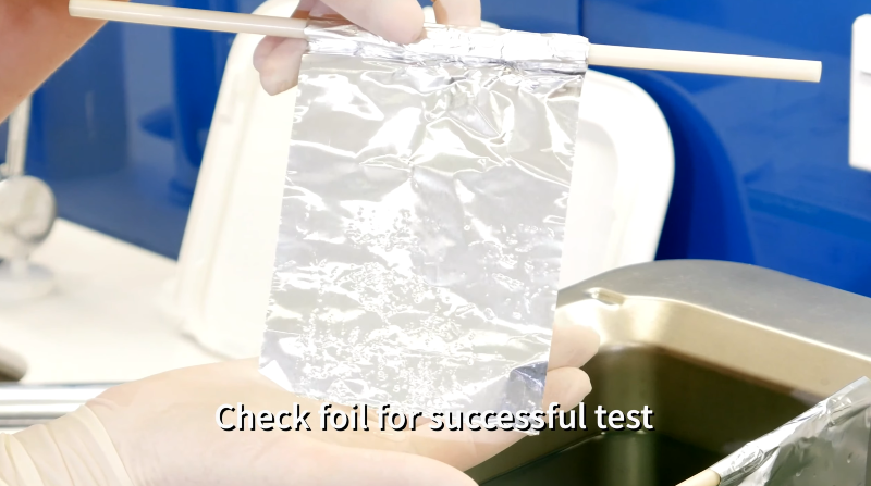 Coltene Ultrasonic Cleaner Foil Test Step by Step